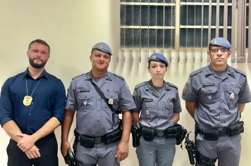 Foto relacionada - Policiais e guardas civis municipais são homenageados