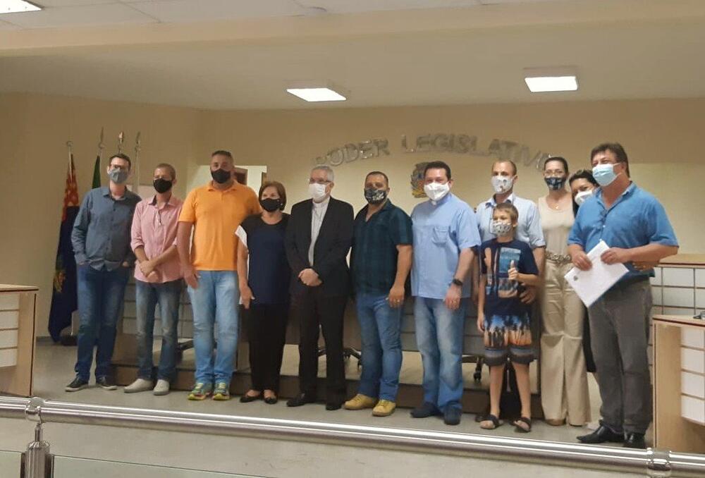 NOVO BISPO DA DIOCESE DE PIRACICABA VISITA CÂMARA DE SÃO PEDRO