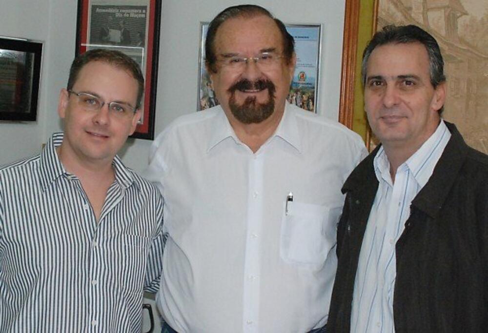 VEREADOR ALEX SILOTO E PREFEITO HÉLIO ZANATTA VISITAM DEPUTADO ESTADUAL ALDO DEMARCHI