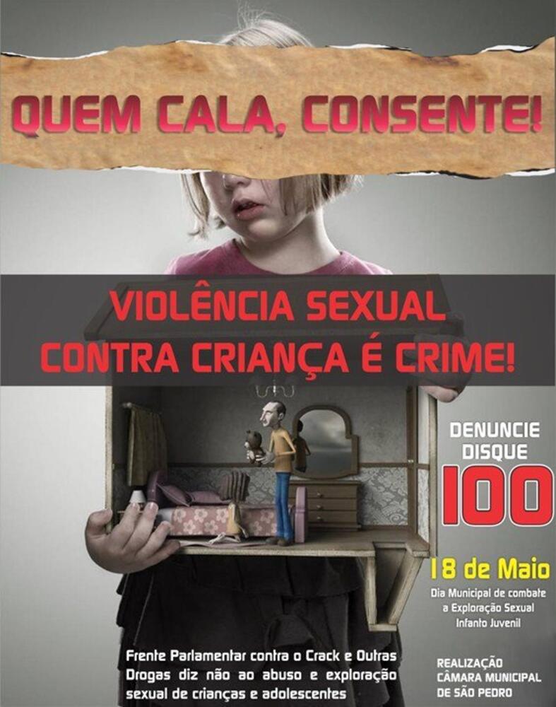 QUEM CALA, CONSENTE! VIOLÊNCIA SEXUAL CONTRA CRIANÇA É CRIME!