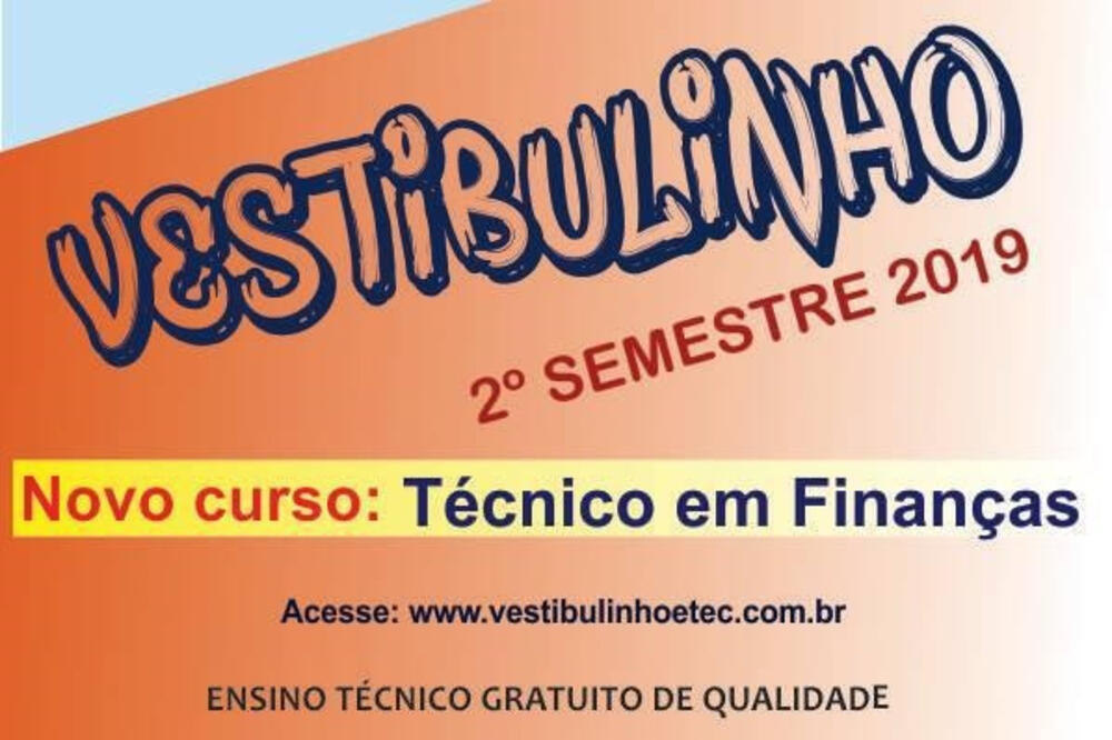ETEC GUSTAVO TEIXEIRA ABRE INSCRIÇÕES PARA NOVO CURSO