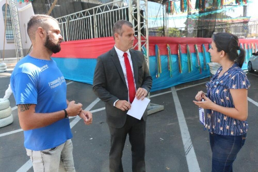 VEREADOR DR CASSIO CAPELLARI VISITA LOCAL DO CARNAVAL 2018
