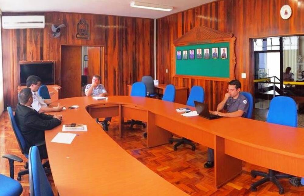 DU SOROCABA ESTEVE EM REUNIÃO COM O COMANDANTE DO POLICIAMENTO DO INTERIOR 9 - REGIÃO PIRACICABA